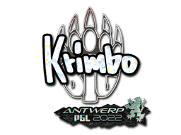 Sticker | Krimbo (Glitter) | Antwerp 2022