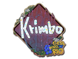 Sticker | Krimbo (Glitter) | Rio 2022