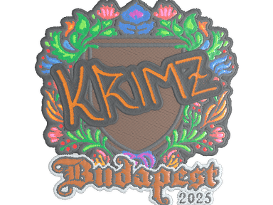 Sticker | KRIMZ (Embroidered) | Budapest 2025