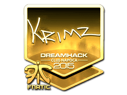 Sticker | KRIMZ (Gold) | Cluj-Napoca 2015