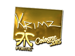 Sticker | KRIMZ (Gold) | Cologne 2015