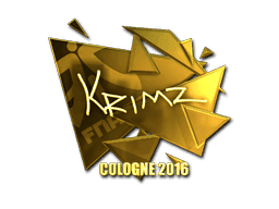 Sticker | KRIMZ (Gold) | Cologne 2016