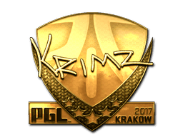 Sticker | KRIMZ (Gold) | Krakow 2017