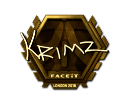 Sticker | KRIMZ (Gold) | London 2018