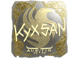 Sticker | kyxsan (Gold) | Austin 2025