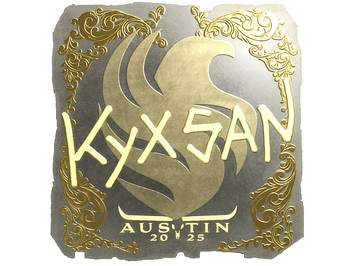 Sticker | kyxsan (Gold) | Austin 2025