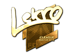 Sticker | Lekr0 (Gold) | Boston 2018