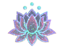 Sticker | Lotus (Glitter)