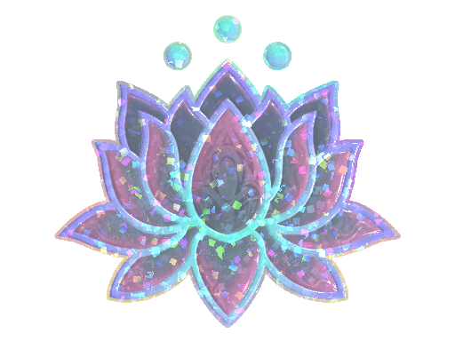 Sticker | Lotus (Glitter)