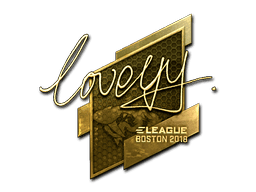 Sticker | LoveYY (Gold) | Boston 2018