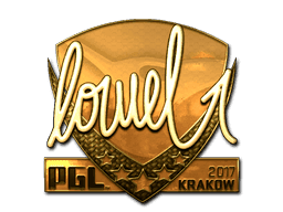 Sticker | loWel (Gold) | Krakow 2017