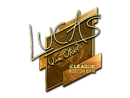 Sticker | LUCAS1 (Gold) | Boston 2018