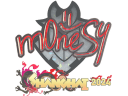 Sticker | m0NESY (Glitter) | Shanghai 2024