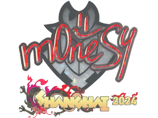 Sticker | m0NESY (Glitter) | Shanghai 2024