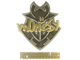 Sticker | m0NESY (Gold) | Copenhagen 2024
