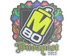 Sticker | M80 (Embroidered) | Budapest 2025