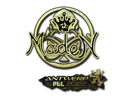 Sticker | maden (Gold) | Antwerp 2022