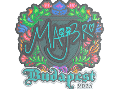 Sticker | MAJ3R (Embroidered) | Budapest 2025