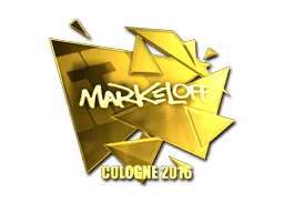 Sticker | markeloff (Gold) | Cologne 2016