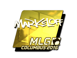 Sticker | markeloff (Gold) | MLG Columbus 2016