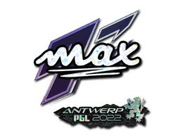 Sticker | max (Glitter) | Antwerp 2022