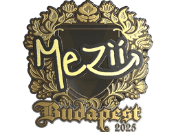 Sticker | mezii (Gold) | Budapest 2025