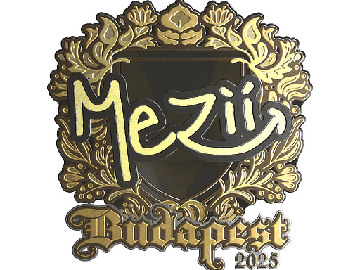 Sticker | mezii (Gold) | Budapest 2025