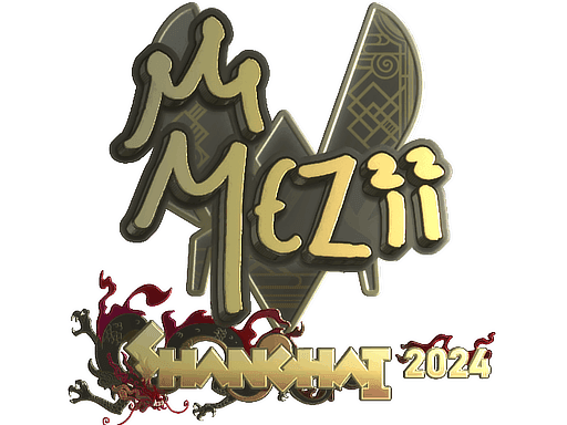 Sticker | mezii (Gold) | Shanghai 2024