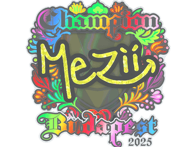 Sticker | mezii (Holo, Champion) | Budapest 2025