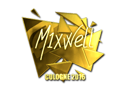 Sticker | mixwell (Gold) | Cologne 2016