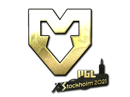 Sticker | MOUZ (Gold) | Stockholm 2021