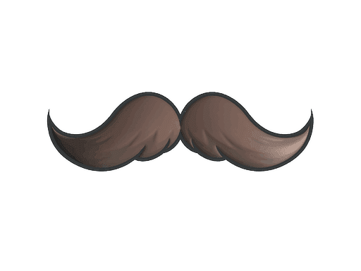 Sticker | Mustachio (Foil)