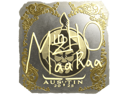 Sticker | mzinho (Gold) | Austin 2025