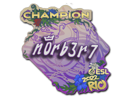 Sticker | n0rb3r7 (Champion) | Rio 2022