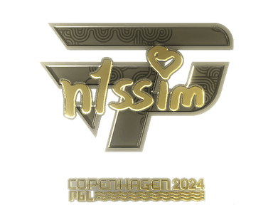 Sticker | n1ssim (Gold) | Copenhagen 2024