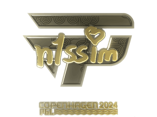 Sticker | n1ssim (Gold) | Copenhagen 2024