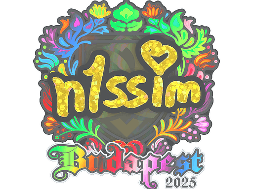 Sticker | n1ssim (Holo) | Budapest 2025