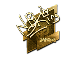 Sticker | NBK- (Gold) | Boston 2018