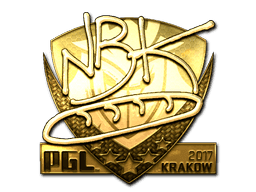 Sticker | NBK- (Gold) | Krakow 2017