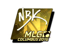 Sticker | NBK- (Gold) | MLG Columbus 2016