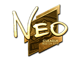 Sticker | NEO (Gold) | Boston 2018