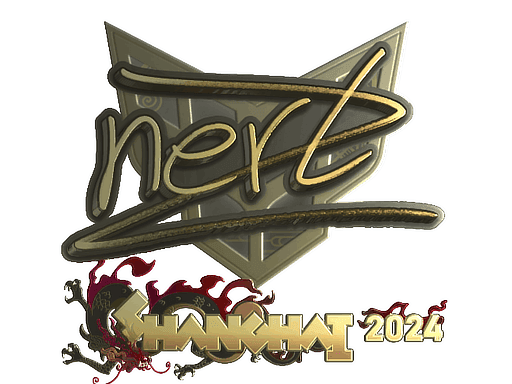 Sticker | NertZ (Gold) | Shanghai 2024