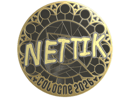 Sticker | nettik (Gold) | Cologne 2026