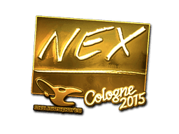 Sticker | nex (Gold) | Cologne 2015