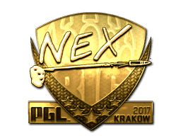 Sticker | nex (Gold) | Krakow 2017