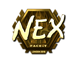 Sticker | nex (Gold) | London 2018