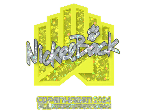 Sticker | NickelBack (Glitter) | Copenhagen 2024