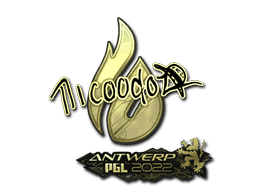 Sticker | nicoodoz (Gold) | Antwerp 2022