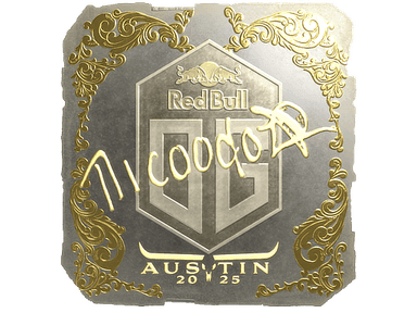 Sticker | nicoodoz (Gold) | Austin 2025