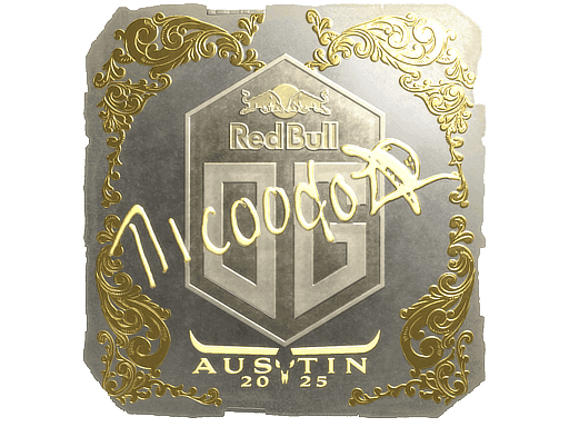 Sticker | nicoodoz (Gold) | Austin 2025